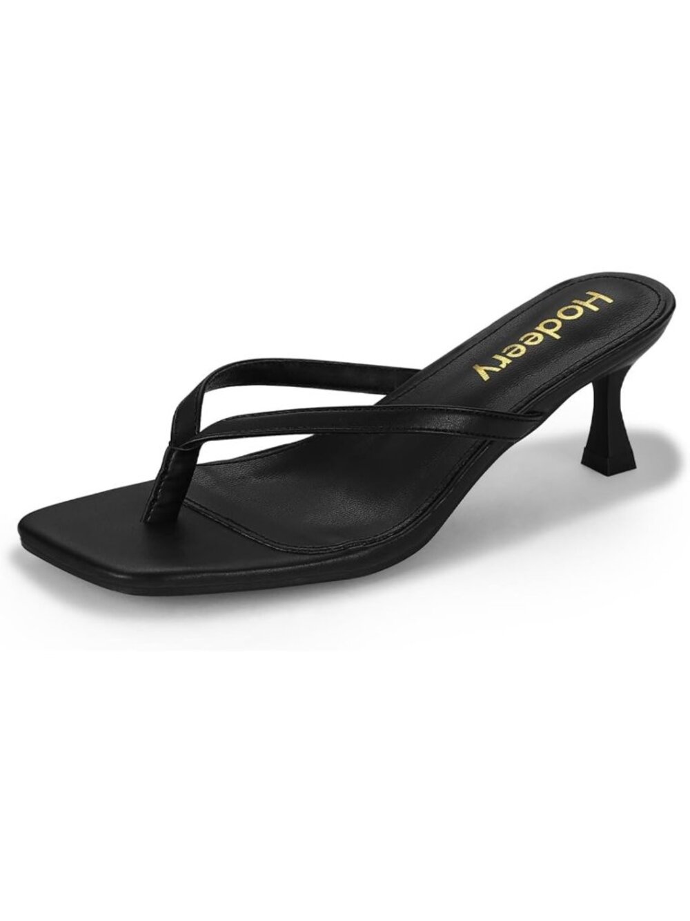 Chic Women's Open Toe Kitten Heel Thong Sandals - 2.5" Slip-On Dressy Slides